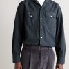 Eric Camp-Collar Garment-Dyed Lyocell and Cotton-Blend Shirt - FR Eric Camp-Collar Garment-Dyed Lyocell and Cotton-Blend Shirt - FR