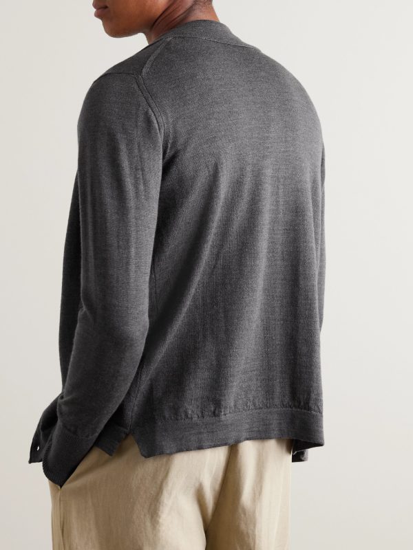 Brent Merino Wool Cardigan - BK