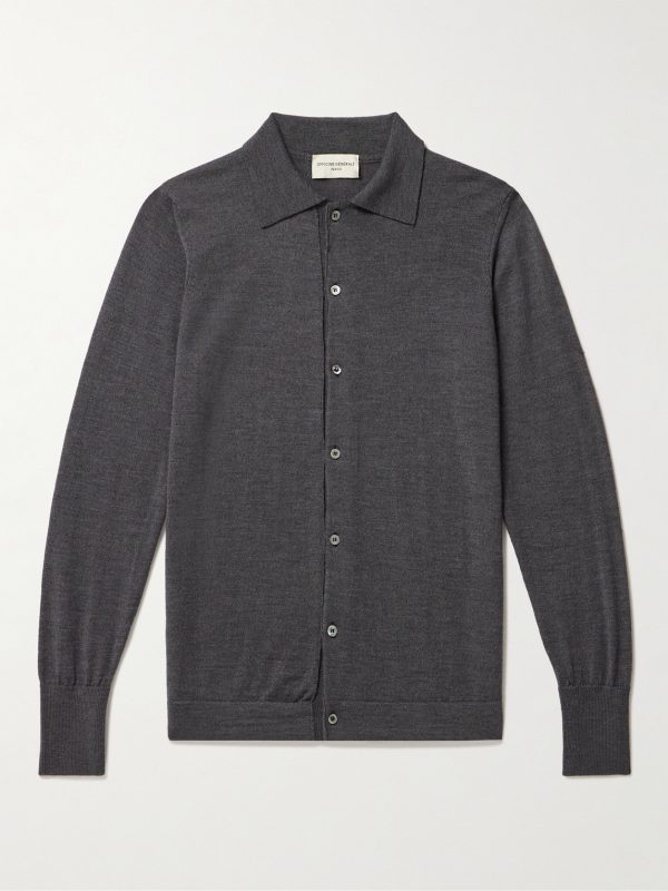 Brent Merino Wool Cardigan