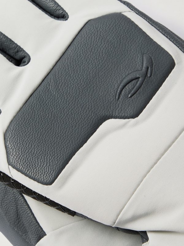 Logo-Embossed Leather and Shell Ski Gloves - CU Logo-Embossed Leather and Shell Ski Gloves - CU