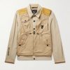 Combal Logo-Appliquéd Alcantara®-Trimmed Layered Ripstop Jacket Combal Logo-Appliquéd Alcantara®-Trimmed Layered Ripstop Jacket