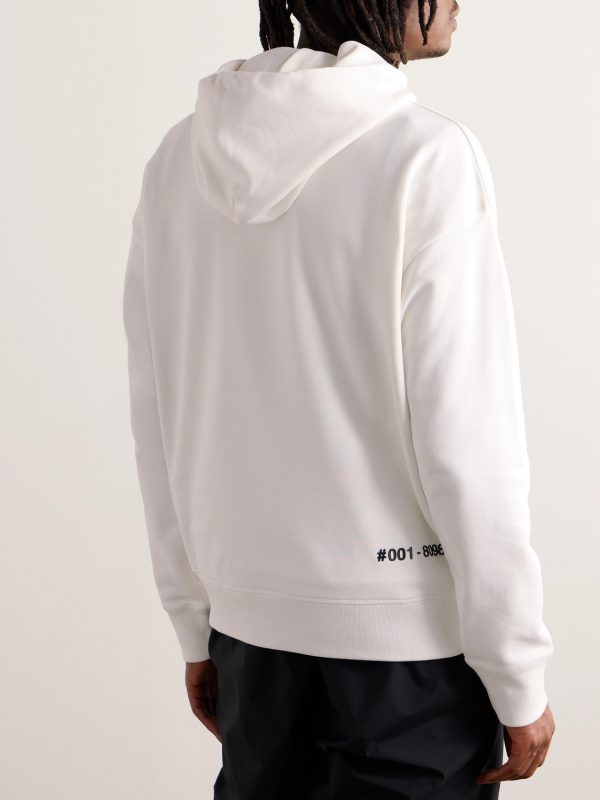 Logo-Appliquéd Cotton-Jersey Hoodie - BK