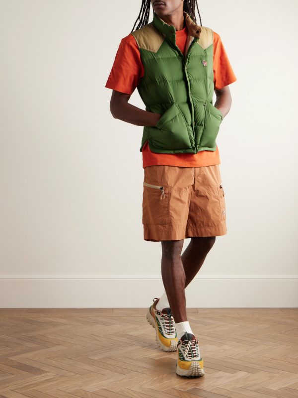 Veny Cotton Canvas-Trimmed Logo-Appliquéd Quilted Shell Down Gilet - OU