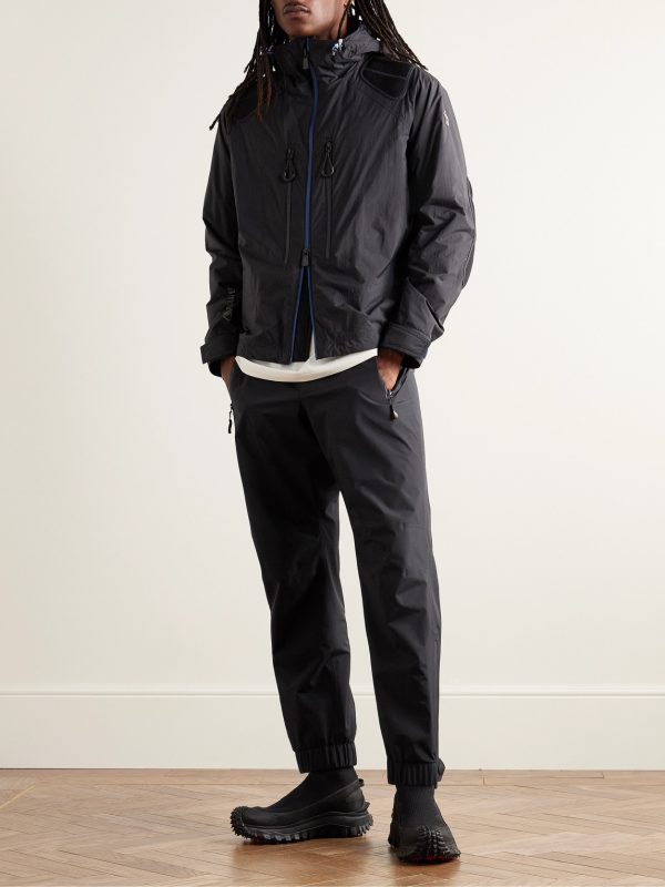 Vert Logo-Appliquéd Polartec® Alpha® Crinkled-Shell and Mesh Hooded Jacket - OU Vert Logo-Appliquéd Polartec® Alpha® Crinkled-Shell and Mesh Hooded Jacket - OU