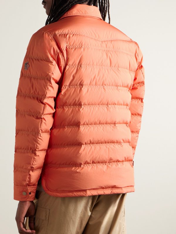 Lavachey Logo-Appliquéd Quilted Ripstop Down Jacket - BK Lavachey Logo-Appliquéd Quilted Ripstop Down Jacket - BK