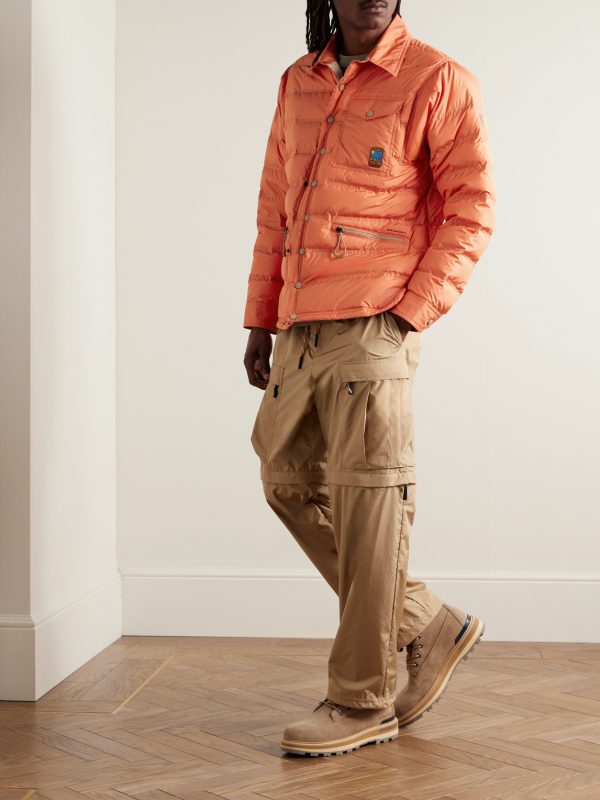 Lavachey Logo-Appliquéd Quilted Ripstop Down Jacket - OU Lavachey Logo-Appliquéd Quilted Ripstop Down Jacket - OU