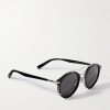 DiorBlacksuit R7U Acetate and Silver-Tone Round-Frame Sunglasses - FR DiorBlacksuit R7U Acetate and Silver-Tone Round-Frame Sunglasses - FR