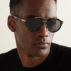 DiorBlacksuit R7U Acetate and Silver-Tone Round-Frame Sunglasses - OU DiorBlacksuit R7U Acetate and Silver-Tone Round-Frame Sunglasses - OU