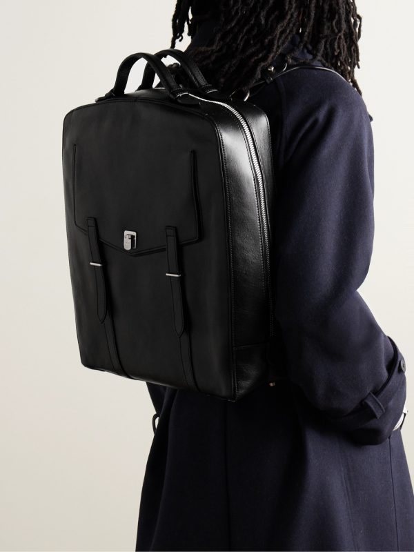 Rider Full-Grain Leather Backpack - OU Rider Full-Grain Leather Backpack - OU
