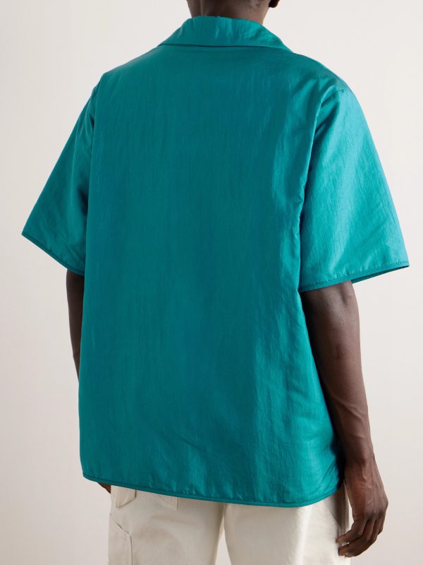 + Camp-Collar Padded Shell Shirt - BK + Camp-Collar Padded Shell Shirt - BK
