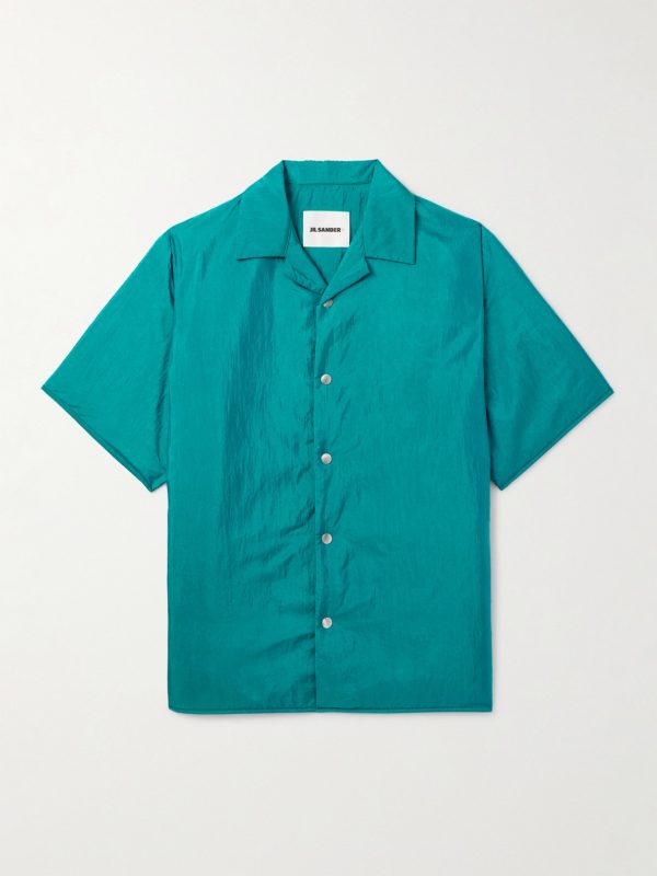 + Camp-Collar Padded Shell Shirt + Camp-Collar Padded Shell Shirt