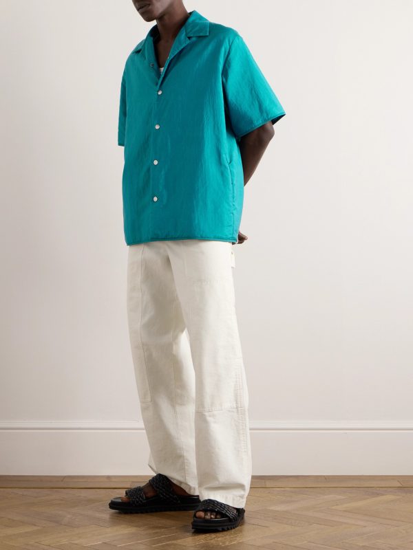 + Camp-Collar Padded Shell Shirt - OU + Camp-Collar Padded Shell Shirt - OU