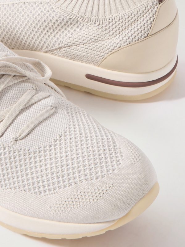 360 Flexy Leather-Trimmed Knitted Wish® Wool Sneakers - CU 360 Flexy Leather-Trimmed Knitted Wish® Wool Sneakers - CU