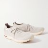 360 Flexy Leather-Trimmed Knitted Wish® Wool Sneakers - FR 360 Flexy Leather-Trimmed Knitted Wish® Wool Sneakers - FR