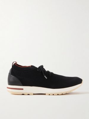 360 Flexy Walk Leather-Trimmed Knitted Wish® Wool Sneakers 360 Flexy Walk Leather-Trimmed Knitted Wish® Wool Sneakers