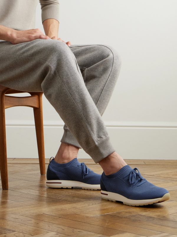 360 Flexy Leather-Trimmed Knitted Wish® Wool Sneakers - OU 360 Flexy Leather-Trimmed Knitted Wish® Wool Sneakers - OU