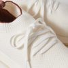 360 Flexy Leather-Trimmed Knitted Wish® Wool Sneakers - CU