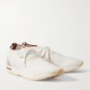 360 Flexy Leather-Trimmed Knitted Wish® Wool Sneakers - FR