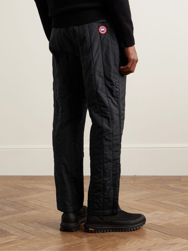 Carlyle Logo-Appliquéd Quilted Padded Shell Trousers - BK Carlyle Logo-Appliquéd Quilted Padded Shell Trousers - BK