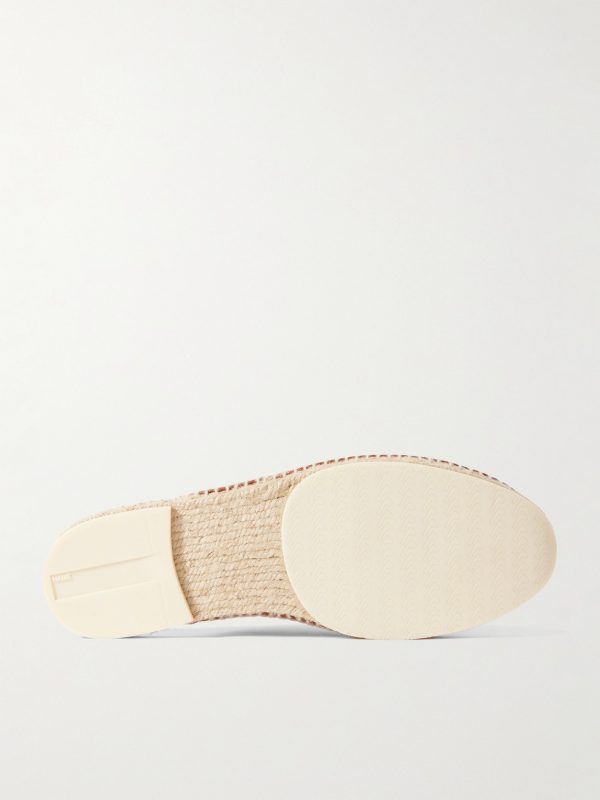 Seaside Walk Leather Backless Espadrilles - E1 Seaside Walk Leather Backless Espadrilles - E1