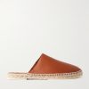 Seaside Walk Leather Backless Espadrilles Seaside Walk Leather Backless Espadrilles