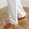 Seaside Walk Leather Backless Espadrilles - OU Seaside Walk Leather Backless Espadrilles - OU