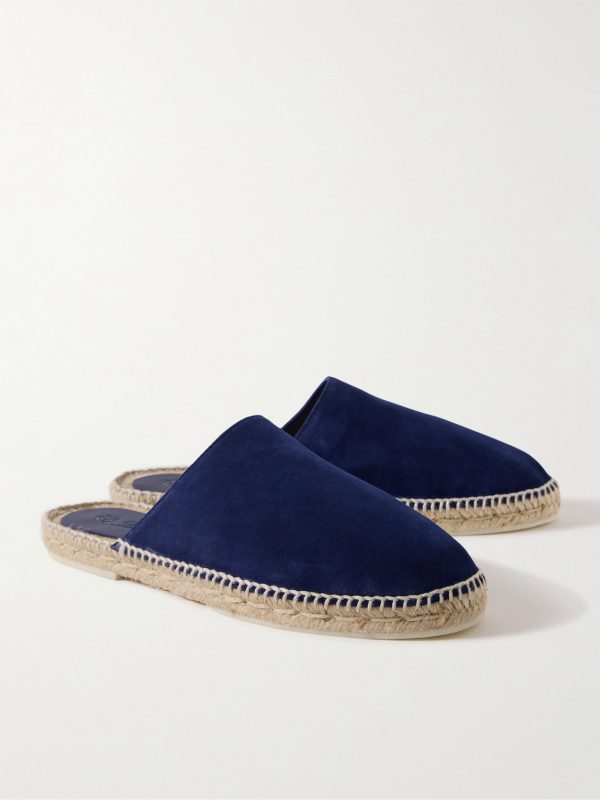 Seaside Walk Suede Backless Espadrilles - FR