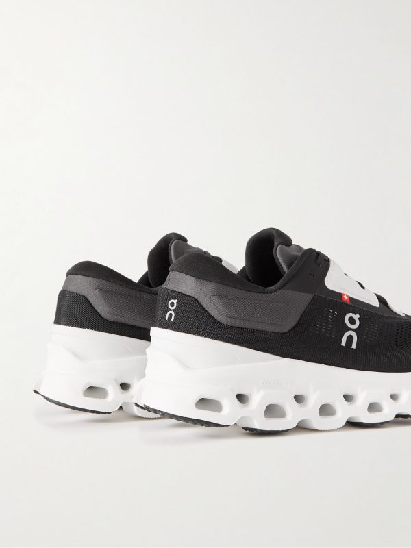 Cloudstratus 3 Rubber-Trimmed Mesh Running Sneakers - BK Cloudstratus 3 Rubber-Trimmed Mesh Running Sneakers - BK