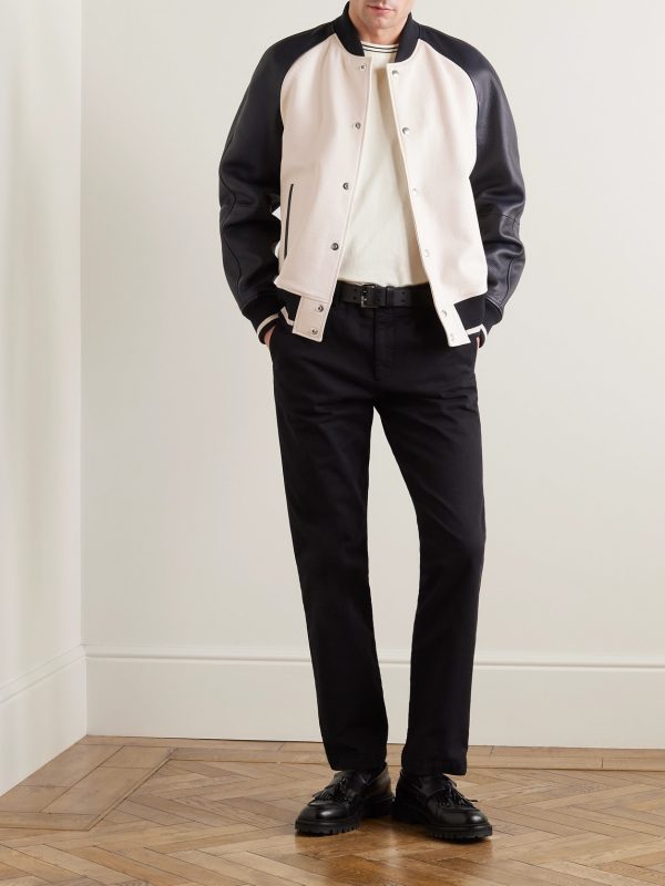 Full-Grain Leather Varsity Jacket - OU Full-Grain Leather Varsity Jacket - OU