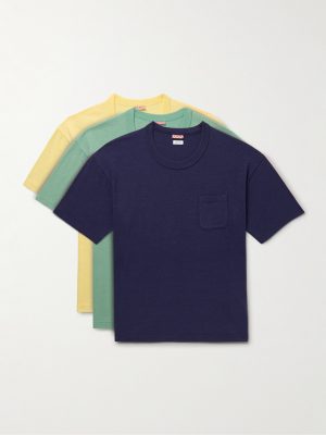 Sublig Jumbo Three-Pack Cotton-Blend Jersey T-Shirts Sublig Jumbo Three-Pack Cotton-Blend Jersey T-Shirts