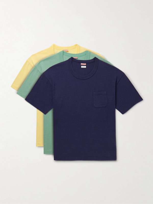 Sublig Jumbo Three-Pack Cotton-Blend Jersey T-Shirts Sublig Jumbo Three-Pack Cotton-Blend Jersey T-Shirts