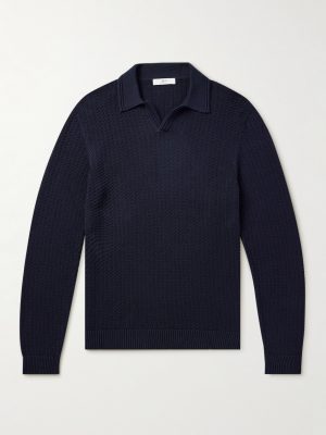 Textured Organic Cotton Polo Shirt Textured Organic Cotton Polo Shirt