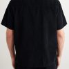 Camp-Collar Garment-Dyed Cotton-Corduroy Shirt - BK