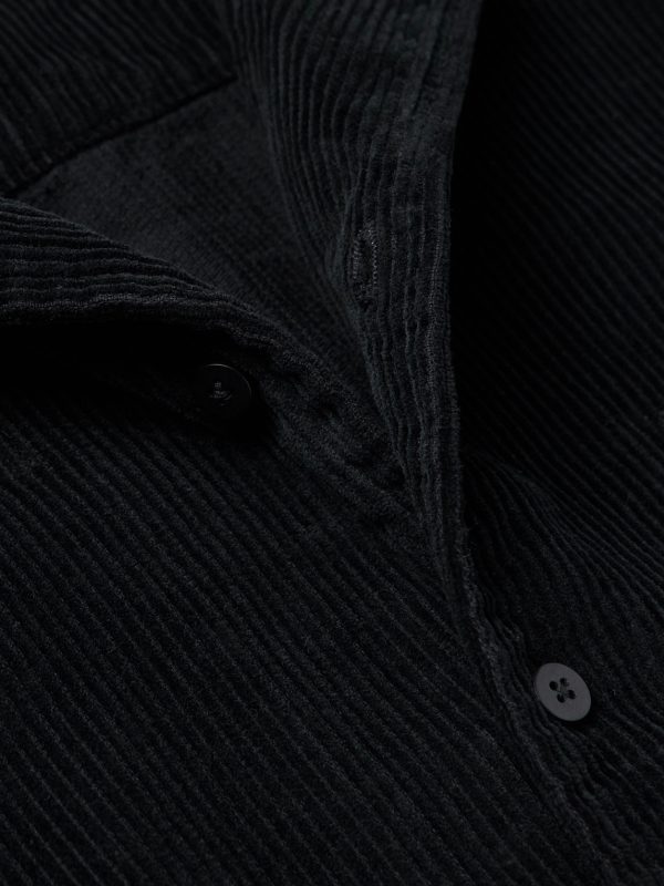 Camp-Collar Garment-Dyed Cotton-Corduroy Shirt - CU