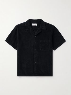 Camp-Collar Garment-Dyed Cotton-Corduroy Shirt Camp-Collar Garment-Dyed Cotton-Corduroy Shirt