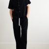 Camp-Collar Garment-Dyed Cotton-Corduroy Shirt - OU