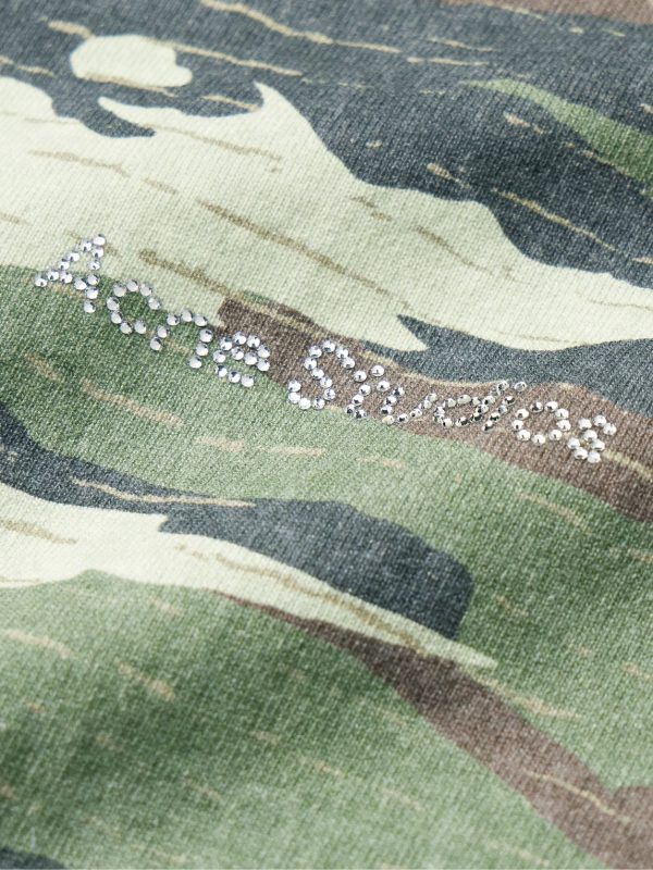 Extorr Crystal-Embellished Camouflage-Print Cotton-Jersey T-Shirt - CU