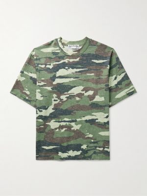 Extorr Crystal-Embellished Camouflage-Print Cotton-Jersey T-Shirt Extorr Crystal-Embellished Camouflage-Print Cotton-Jersey T-Shirt