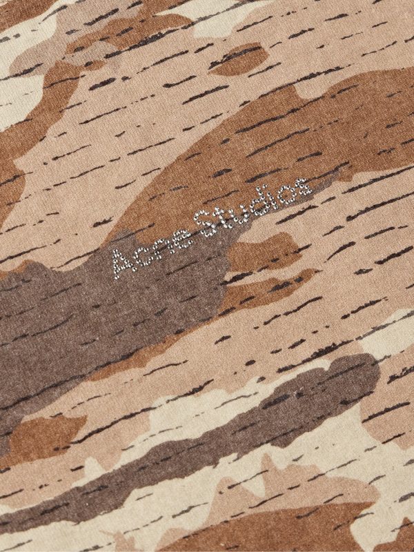 Extorr Crystal-Embellished Camouflage-Print Cotton-Jersey T-Shirt - CU Extorr Crystal-Embellished Camouflage-Print Cotton-Jersey T-Shirt - CU