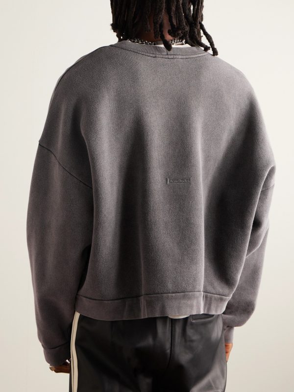 Fester U Garment-Dyed Cotton-Jersey Sweatshirt - BK Fester U Garment-Dyed Cotton-Jersey Sweatshirt - BK
