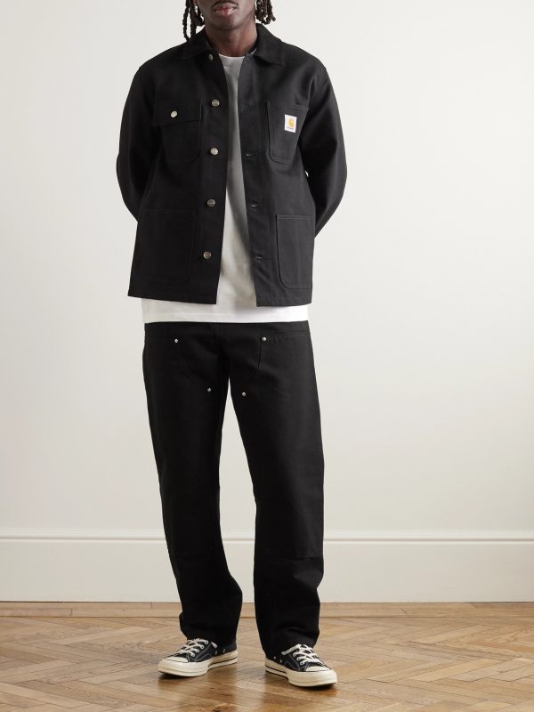Michigan Corduroy-Trimmed Organic Cotton-Canvas Chore Jacket - OU