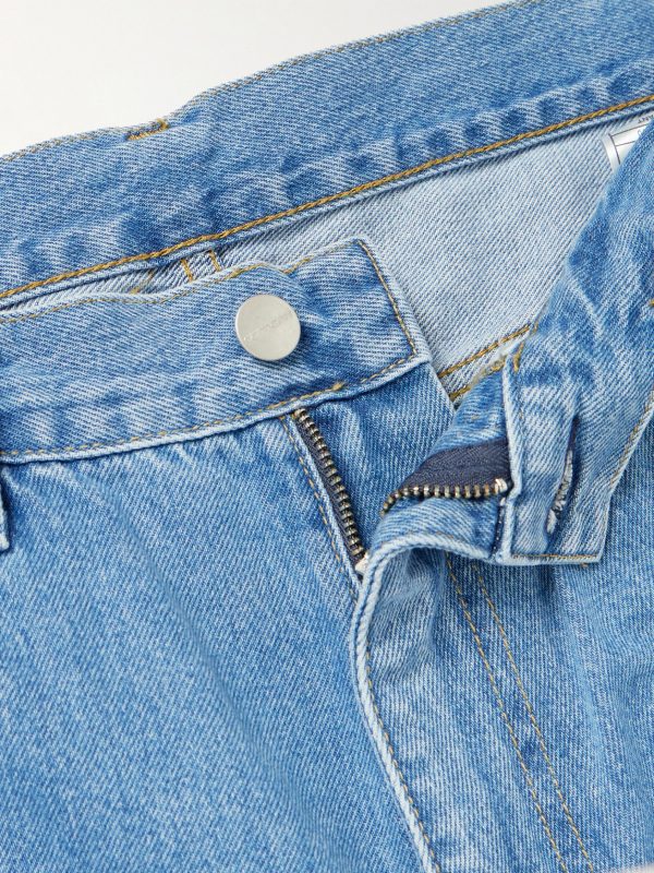 Landon Wide-Leg Logo-Appliquéd Jeans - E1 Landon Wide-Leg Logo-Appliquéd Jeans - E1