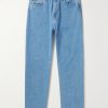 Landon Wide-Leg Logo-Appliquéd Jeans Landon Wide-Leg Logo-Appliquéd Jeans