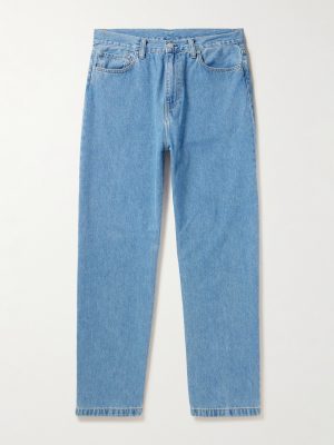 Landon Wide-Leg Logo-Appliquéd Jeans