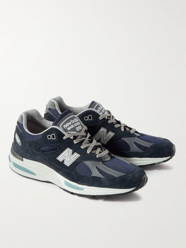 991v2 Suede and Mesh Sneakers - FR 991v2 Suede and Mesh Sneakers - FR