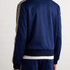 Striped Logo-Embroidered Jersey Track Jacket - BK