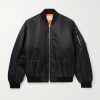 Logo-Print Chain-Embellished Shell Bomber Jacket Logo-Print Chain-Embellished Shell Bomber Jacket