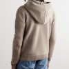 Logo-Embroidered Wool and Cashmere-Blend Hoodie - BK