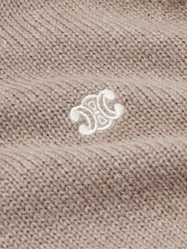 Logo-Embroidered Wool and Cashmere-Blend Hoodie - CU