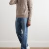 Logo-Embroidered Wool and Cashmere-Blend Hoodie - OU
